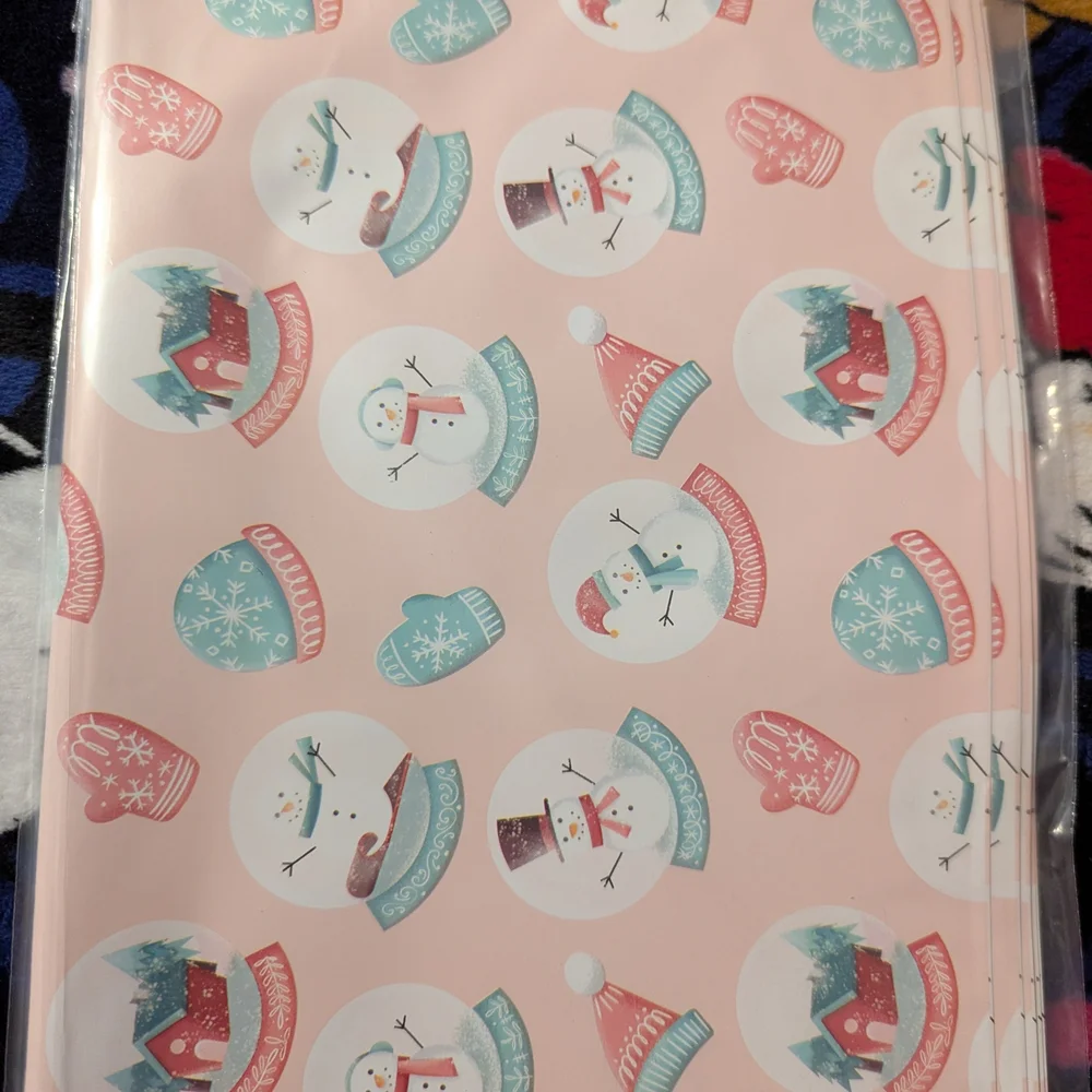 10 Snowman Snowglobe Polymailers